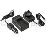 Kodak CR-V3P Charger Replacement for rechargeable CR-V3 (Wall + Car Cord)