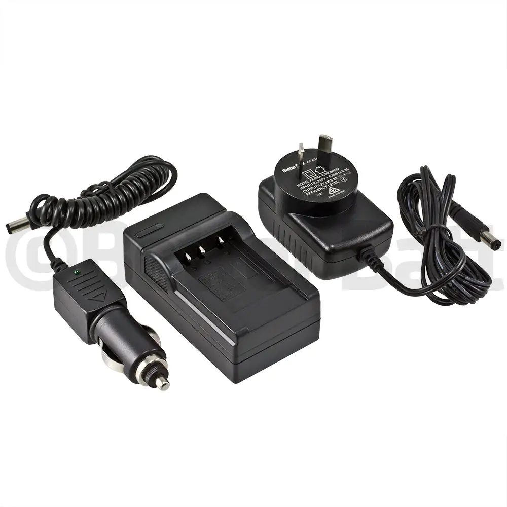 Pentax D-BC108B Charger Replacement (Wall + Car Cord)