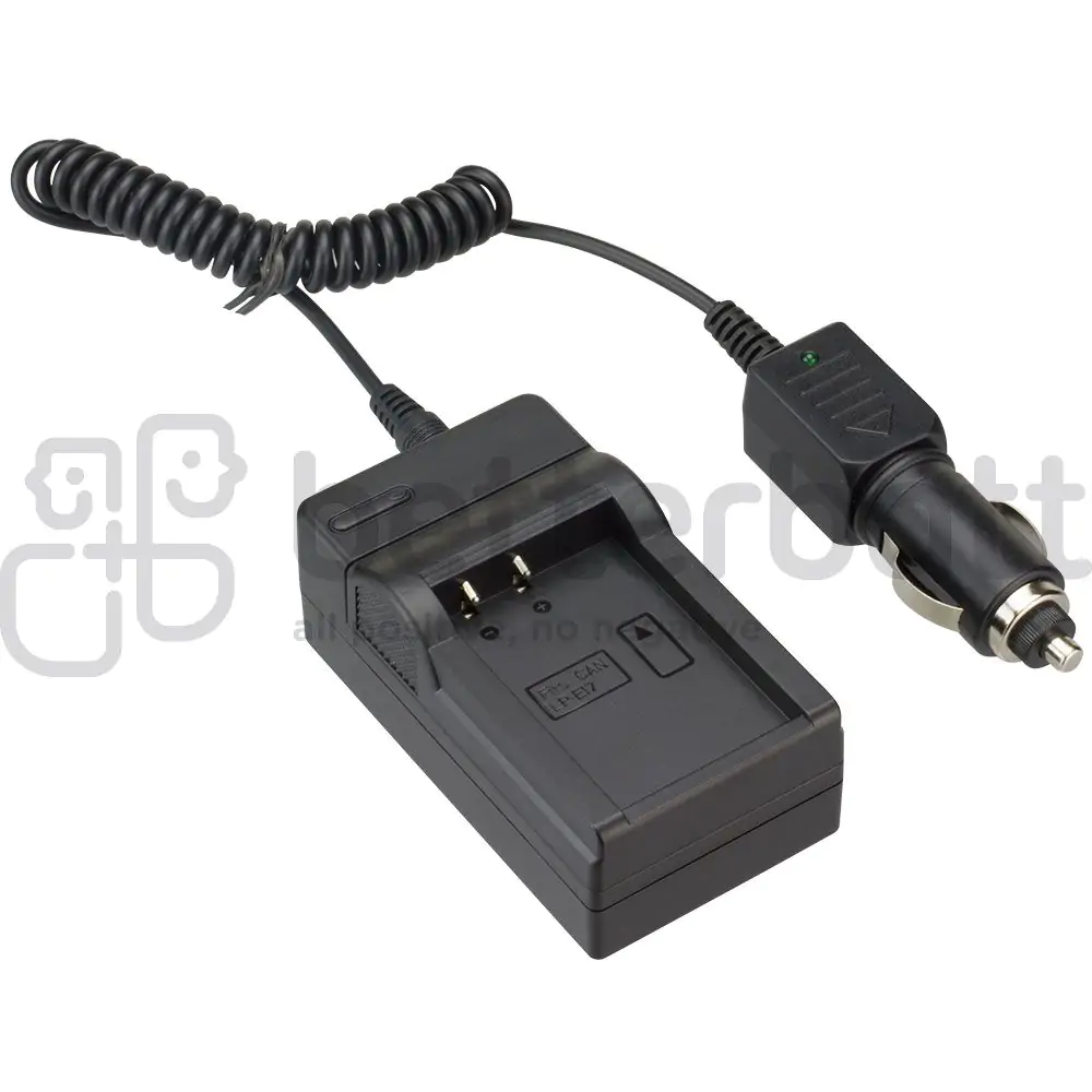 Canon EOS M5 Charger Replacement (Wall + Car Cord)