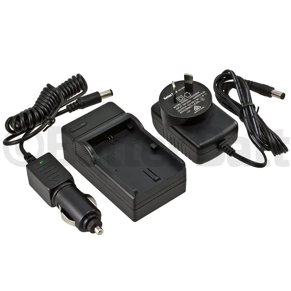 Canon LC-E6E Charger Replacement (Wall + Car Cord)