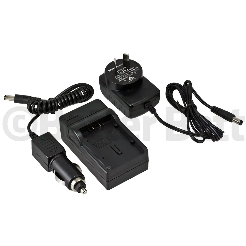 Panasonic VW-VBD140 Charger Replacement (Wall + Car Cord)